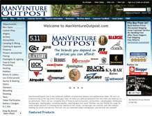 Tablet Screenshot of manventureoutpost.com